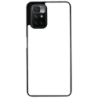 Coque pour Xiaomi Redmi 10 motif géométrique pattern noir et blanc - ronds blancs - coque noire TPU souple (Redmi 10)