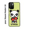 Coque noire pour Xiaomi Redmi 10 PANDA BOO© Boxeur - coque humour