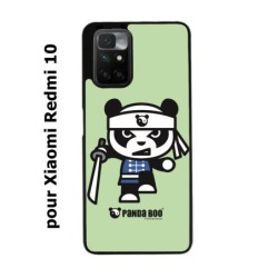 Coque noire pour Xiaomi Redmi 10 PANDA BOO© Ninja Boo - coque humour