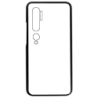 Coque pour Xiaomi Mi Note 10 motif géométrique pattern noir et blanc - ronds noirs sur fond blanc - coque noire TPU souple