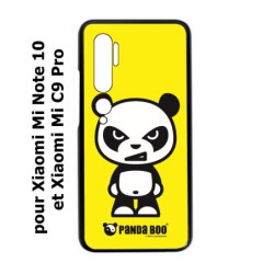 Coque noire pour Xiaomi Mi Note 10 PANDA BOO© l'original - coque humour