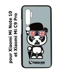 Coque noire pour Xiaomi Mi CC9 PRO PANDA BOO© So British  - coque humour