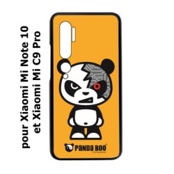 Coque noire pour Xiaomi Mi Note 10 PANDA BOO© Terminator Robot - coque humour