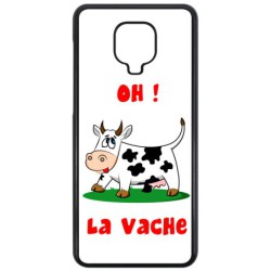 Coque noire pour Xiaomi Mi Note 10 Oh la vache - coque humoristique