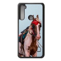 Coque noire pour Xiaomi Poco F3 Coque cheval robe pie - bride cheval