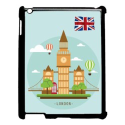 Coque noire pour IPAD 2 3 et 4 Monuments Londres - Big Ben