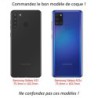 Coque pour Samsung Galaxy A21 Dauphin saut éclaboussure - coque noire TPU souple (Galaxy A21)