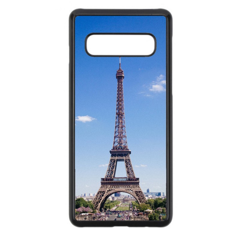 Coque noire pour Samsung S6 Tour Eiffel Paris France