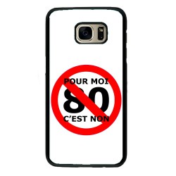 Coque noire pour Samsung Galaxy A51 - 4G Non au 80km/h sur les routes- je manifeste