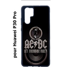 Coque noire pour Huawei P30 Pro groupe rock AC/DC musique rock ACDC