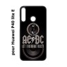 Coque noire pour Huawei P40 Lite E groupe rock AC/DC musique rock ACDC