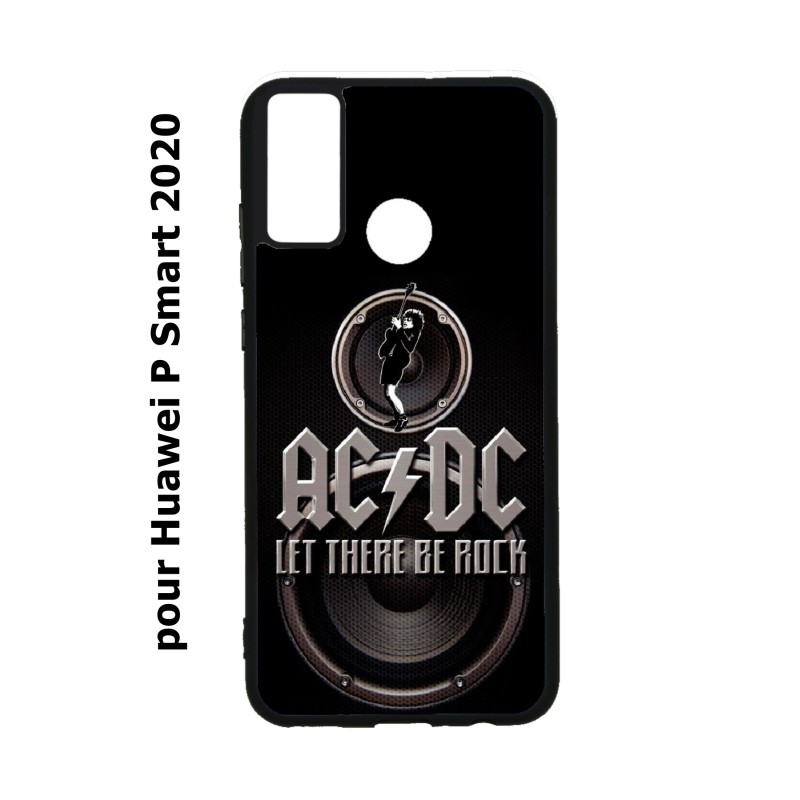 Coque noire pour Huawei P Smart 2020 groupe rock AC/DC musique rock ACDC
