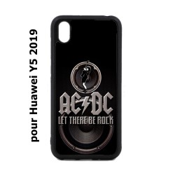 Coque noire pour Huawei Y5 2019 groupe rock AC/DC musique rock ACDC