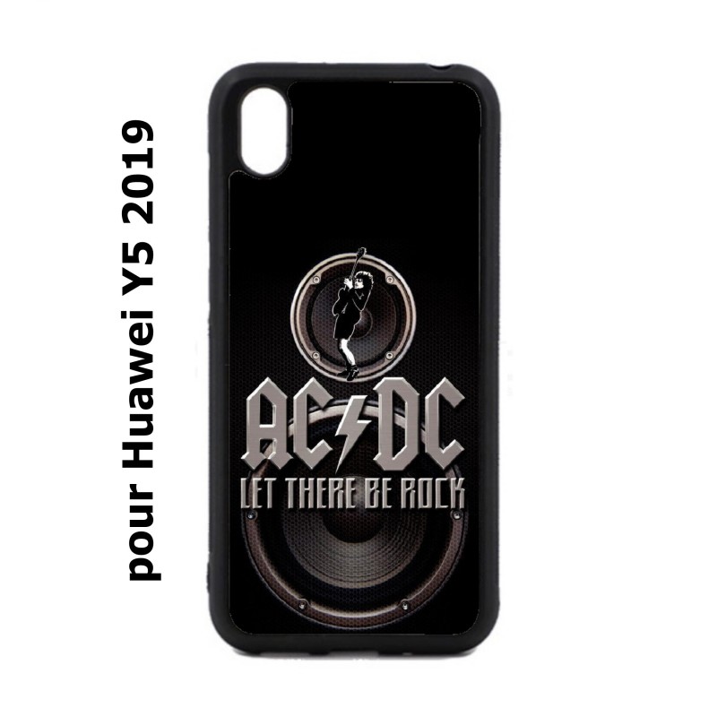 Coque noire pour Huawei Y5 2019 groupe rock AC/DC musique rock ACDC