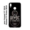 Coque noire pour Huawei Y7 2019 / Y7 Prime 2019 groupe rock AC/DC musique rock ACDC