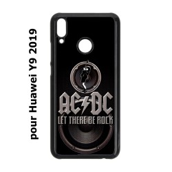 Coque noire pour Huawei Y9 2019 groupe rock AC/DC musique rock ACDC