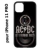 Coque noire pour Iphone 11 PRO groupe rock AC/DC musique rock ACDC