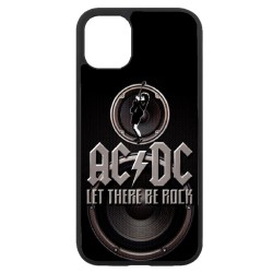 Coque noire pour Iphone 12 et 12 PRO groupe rock AC/DC musique rock ACDC
