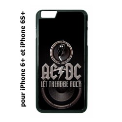 Coque noire pour IPHONE 6 PLUS/6S PLUS groupe rock AC/DC musique rock ACDC