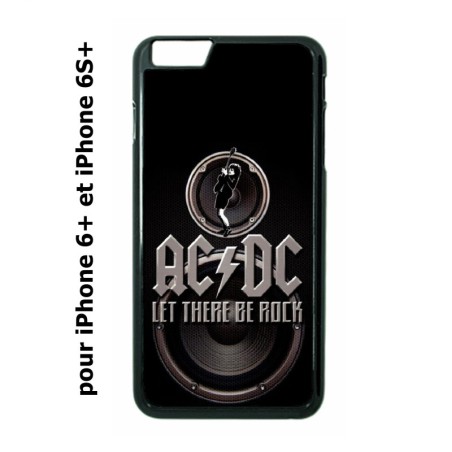 Coque noire pour IPHONE 6 PLUS/6S PLUS groupe rock AC/DC musique rock ACDC