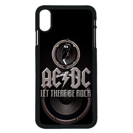 Coque noire pour IPHONE X et IPHONE XS groupe rock AC/DC musique rock ACDC