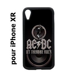 Coque noire pour iPhone XR groupe rock AC/DC musique rock ACDC