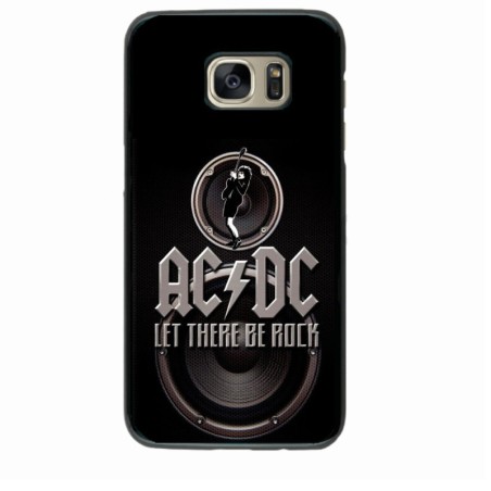 Coque noire pour Samsung Galaxy S6 groupe rock AC/DC musique rock ACDC