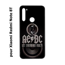 Coque noire pour Xiaomi Redmi Note 8T groupe rock AC/DC musique rock ACDC