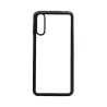 Coque pour Huawei P20 Background cachemire motif bleu géométrique - coque noire TPU souple