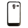 Coque pour Samsung Ace Plus S7500 Background cachemire motif bleu géométrique - coque noire TPU souple ou plastique rigide