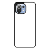 Coque pour Xiaomi Mi 11 lite - Mi 11 lite 5G Background cachemire motif bleu géométrique - coque noire TPU souple