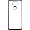 Coque pour Xiaomi Redmi Note 9 Background cachemire motif bleu géométrique - coque noire TPU souple