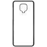 Coque pour Xiaomi Redmi Note 9 Pro Background cachemire motif bleu géométrique - coque noire TPU souple
