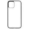 Coque pour Iphone 12 et 12 PRO Background mandala motif bleu coloré - coque noire TPU souple