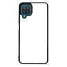 Coque pour Samsung Galaxy A12 Background mandala motif bleu coloré - coque noire TPU souple