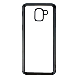 Coque pour Samsung Galaxy J6 2018 Background mandala motif bleu coloré - coque noire TPU souple