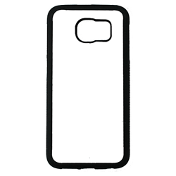 Coque pour Samsung Galaxy S6 Background mandala motif bleu coloré - coque noire TPU souple