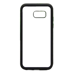 Coque pour Samsung Galaxy S8 Background mandala motif bleu coloré - coque noire TPU souple