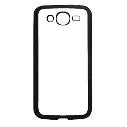 Coque pour Samsung Mega 5.8p i9150 Background mandala motif bleu coloré - coque noire TPU souple
