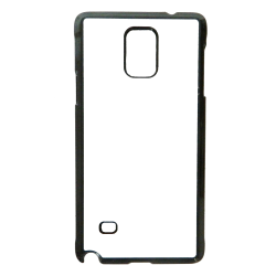 Coque pour Samsung Note 4 Background mandala motif bleu coloré - coque noire TPU souple