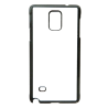 Coque pour Samsung Note 4 Background mandala motif bleu coloré - coque noire TPU souple