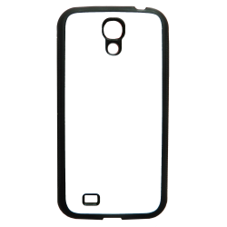 Coque pour Samsung Galaxy S4 Background mandala motif bleu coloré - coque noire TPU souple