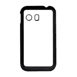 Coque pour Samsung Galaxy Y S5360 Background mandala motif bleu coloré - coque noire TPU souple