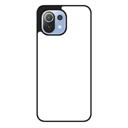 Coque pour Xiaomi Mi 11 lite - Mi 11 lite 5G Background mandala motif bleu coloré - coque noire TPU souple