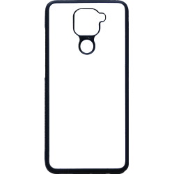 Coque pour Xiaomi Redmi Note 9 Background mandala motif bleu coloré - coque noire TPU souple