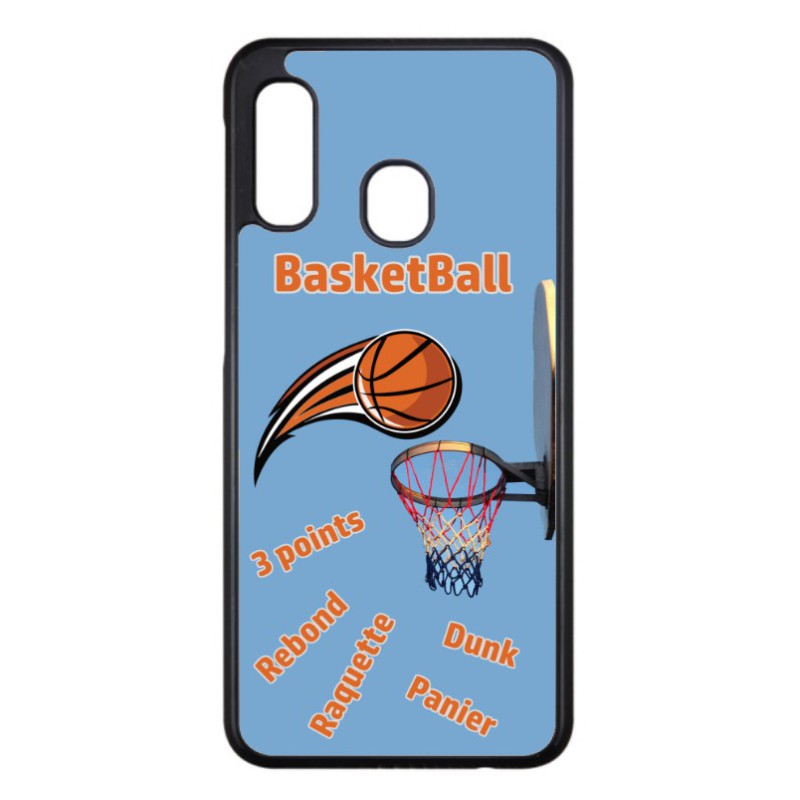 Coque noire pour Samsung Galaxy A21 fan Basket