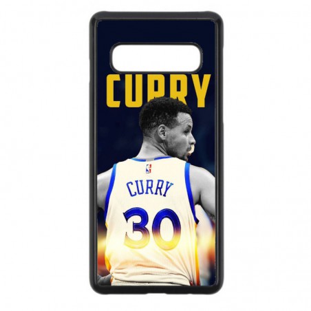 Coque noire pour Samsung S6 Edge Stephen Curry Golden State Warriors Basket 30