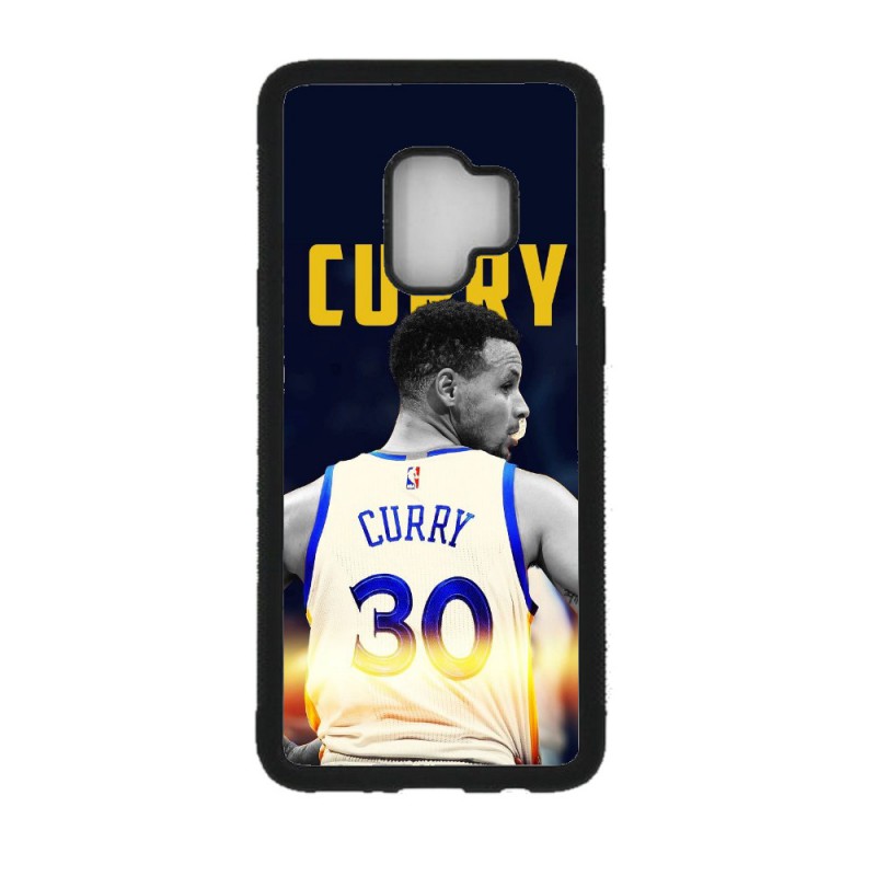 Coque noire pour Samsung S9 Stephen Curry Golden State Warriors Basket 30