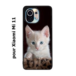 Coque noire pour Xiaomi Mi 11 Bébé chat tout mignon - chaton yeux bleus