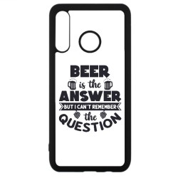 Coque noire pour Huawei P8 Lite 2017 Beer is the answer Humour Bière